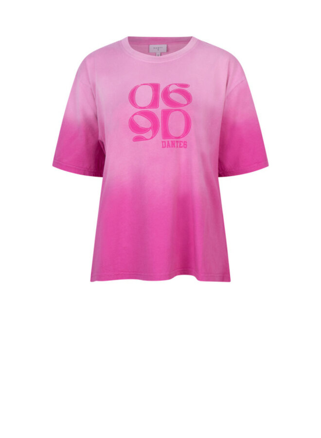 D6Ashton gradient tee - Hibiscus Pink