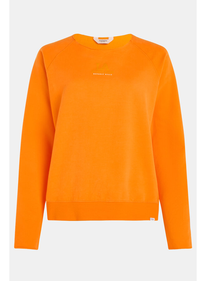 S24F1466LTD Sweater print - Tangerine/White