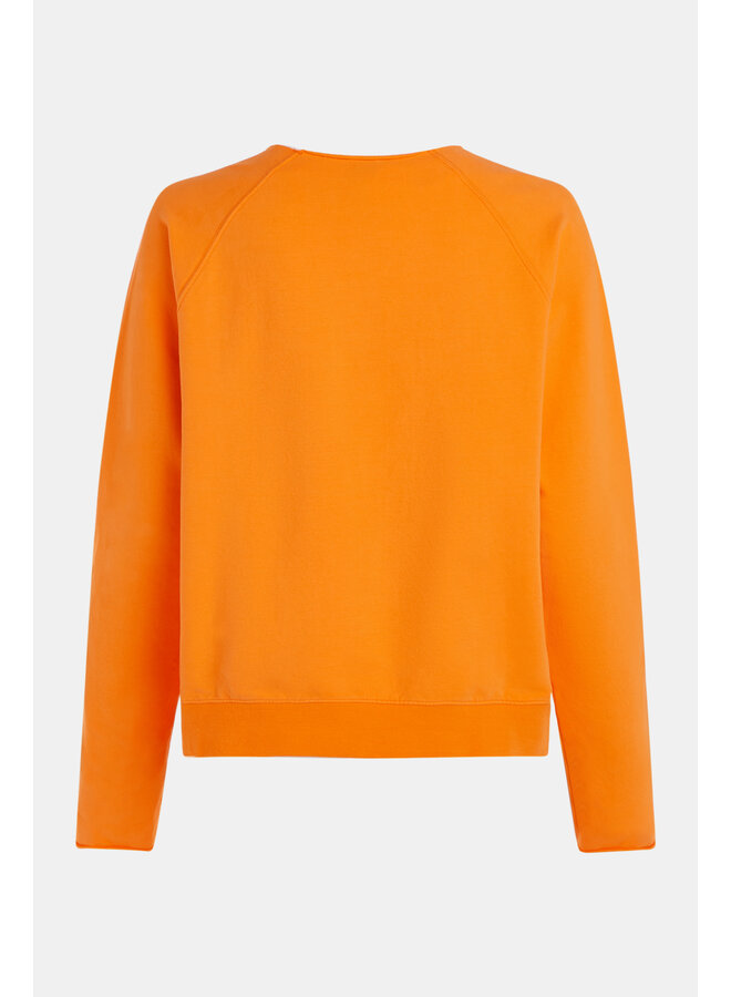 S24F1466LTD Sweater print - Tangerine/White