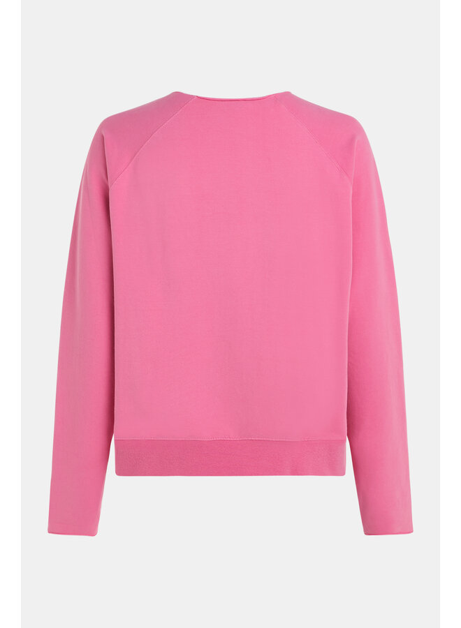 S24F1466LTD Sweater print - Hot pink/White