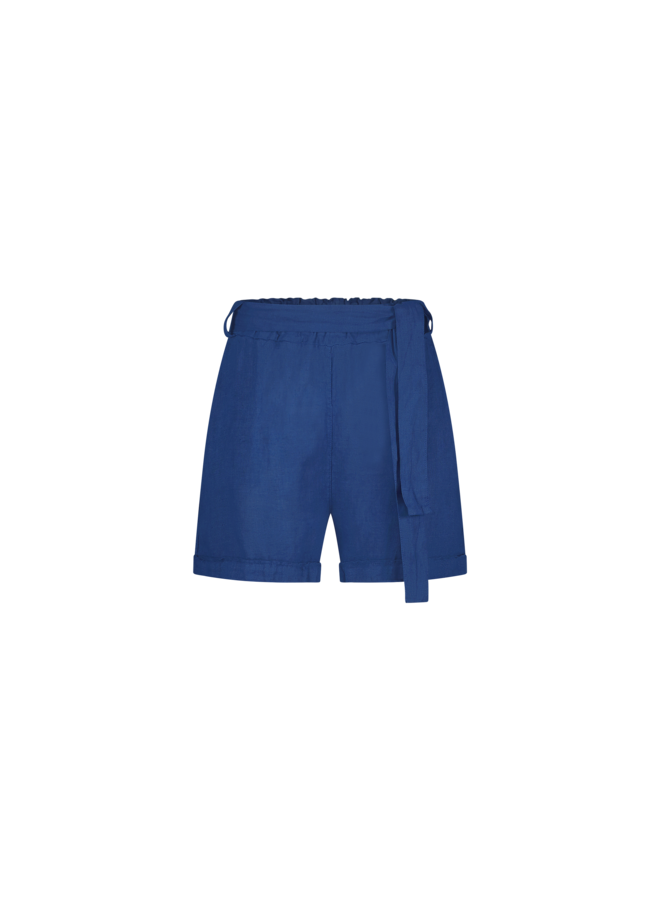 June linen shorts - Kingsblue