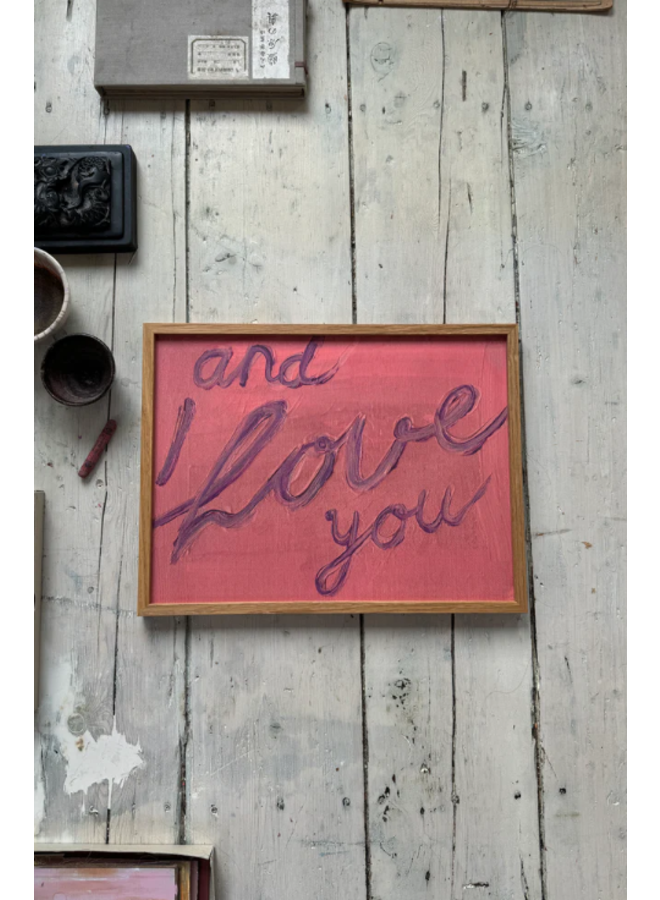 I love you 30cm x 40cm