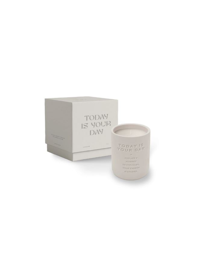 Cemented candle 170gr - Today is your day