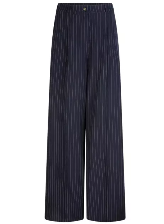 Solveigh pinstripe pants - Navy Ink