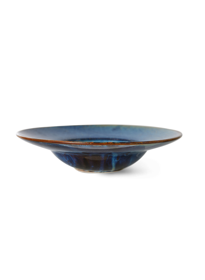 Chef ceramics: pasta plate rustic blue