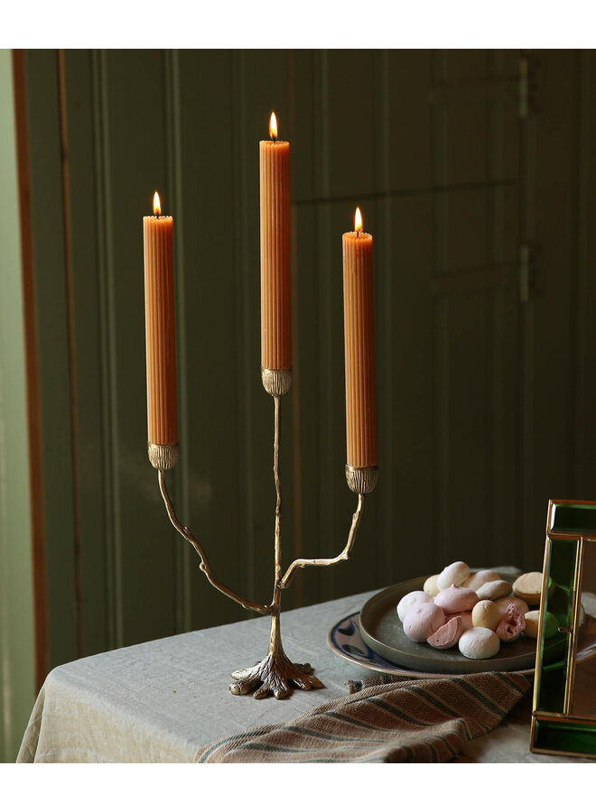 Misty triple candle holder