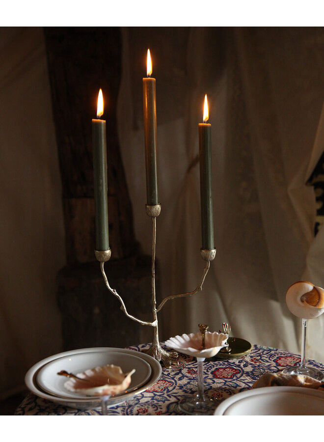 Misty triple candle holder