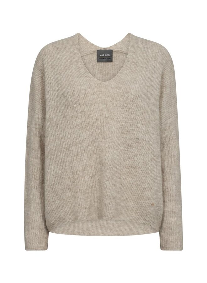 MMThora V-Neck Knit - Feather Gray