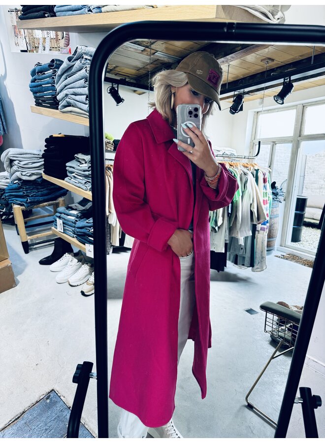 Gimply double face coat - Fuchsia