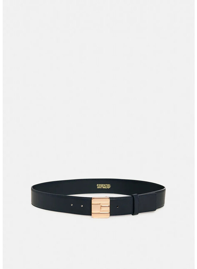 Gelt logo buckle leather belt - Evening Blue