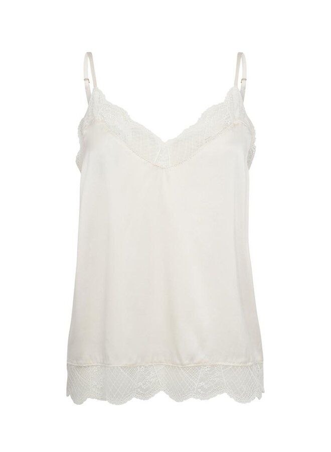 MMDitte silk lace singlet - ecru