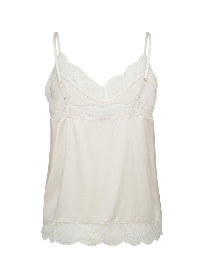 MMDitte silk lace singlet - ecru