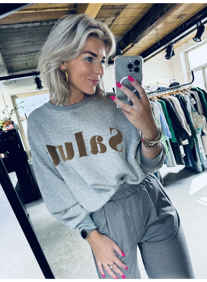 Bibi salut sweater - Grey melee