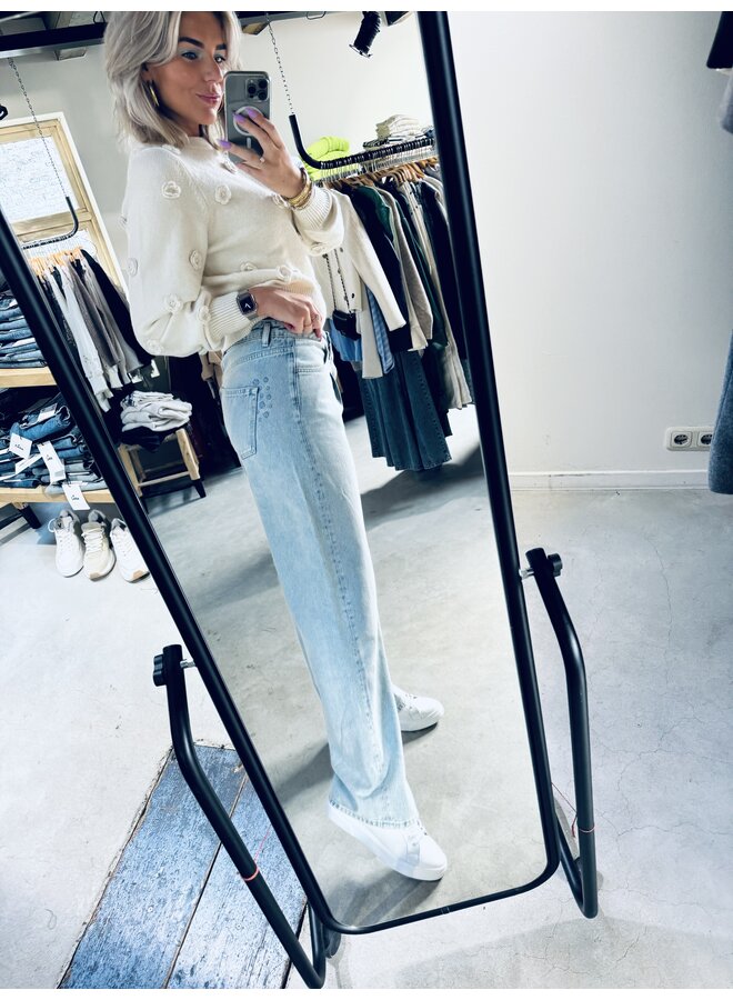 Lucy wide leg jeans - Faded light blue