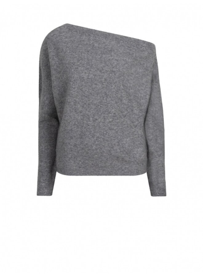 D6Aider asymmetrical sweater - heather grey