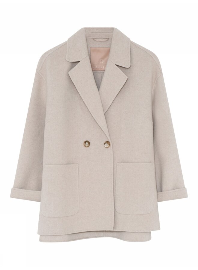 Elia, wool coat - 2031 Beach Sand