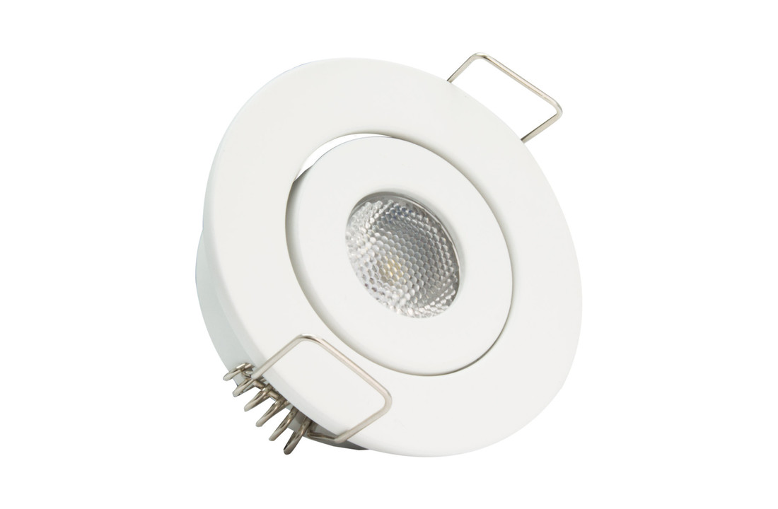 Mini LED Inbouwspot Stef - 1 watt - Wit - rond - 3000K- warm wit