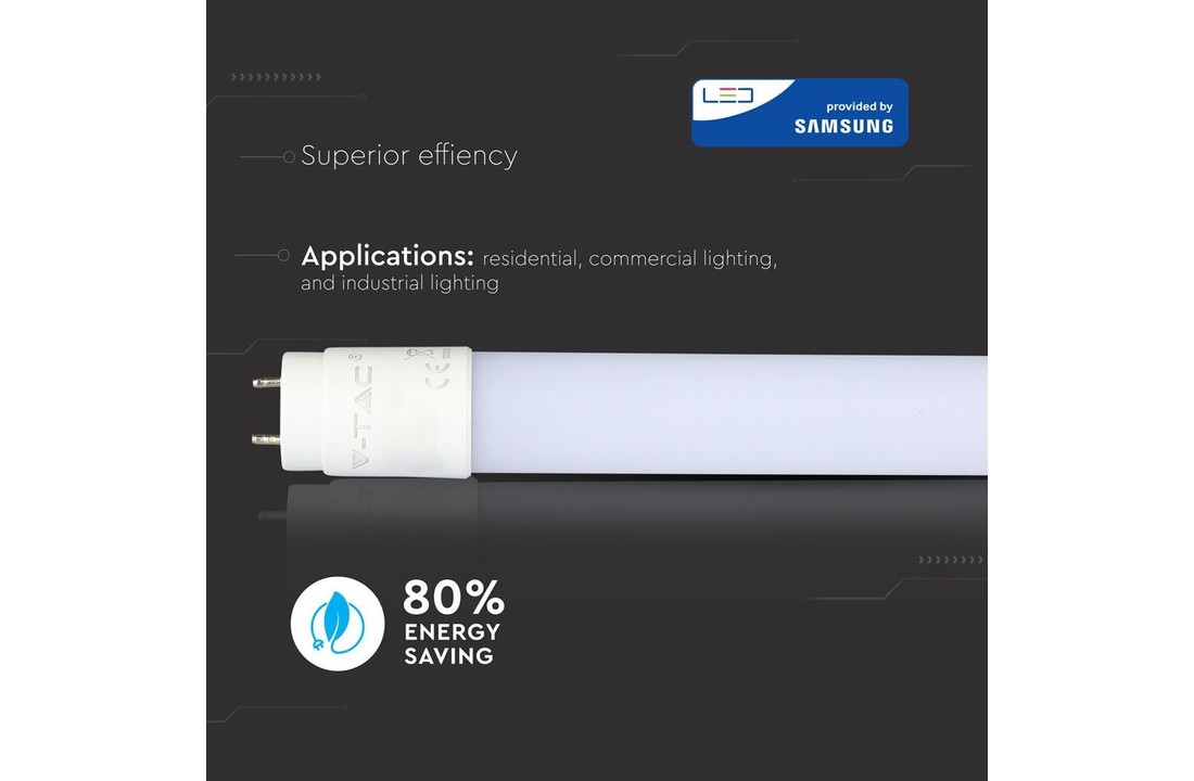 V-Tac LED TL - 150cm Samsung Led - 90 LM/W | 2000 Lumen - 22 watt