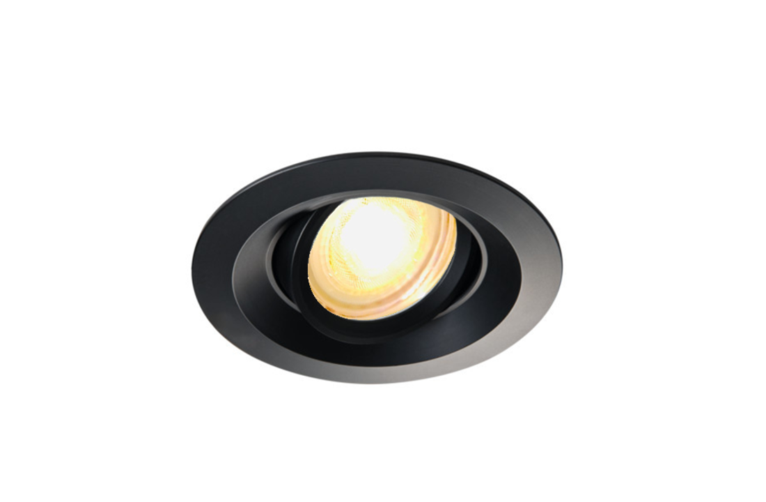 LED Spot Demy - Dimbaar - Philips - Kantelbaar - Mat zwart