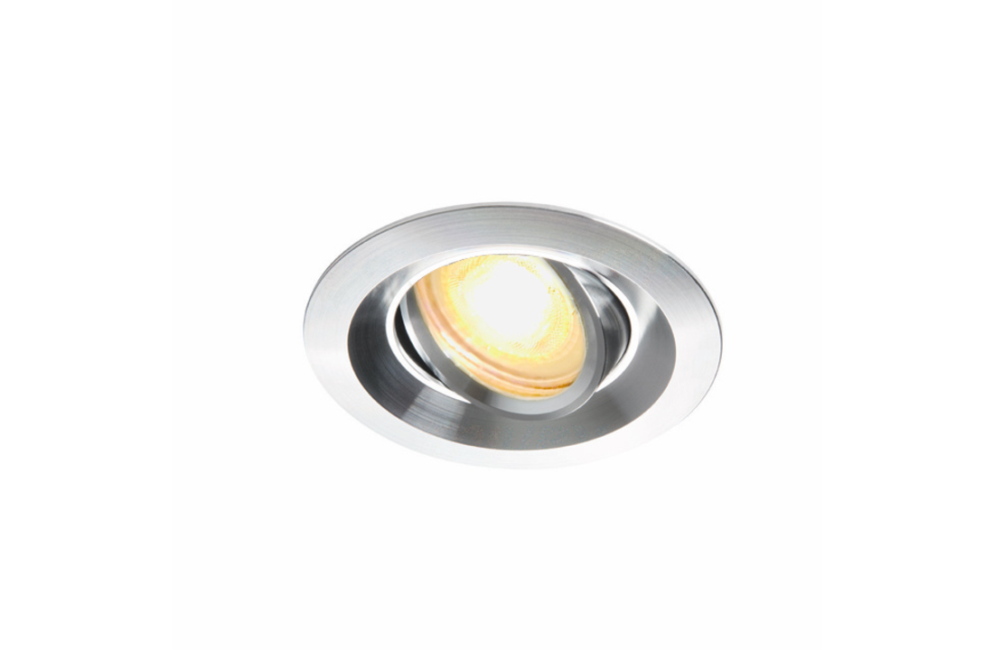 LED Spot Dave - Dimbaar - Kantelbaar - Zilver Aluminium