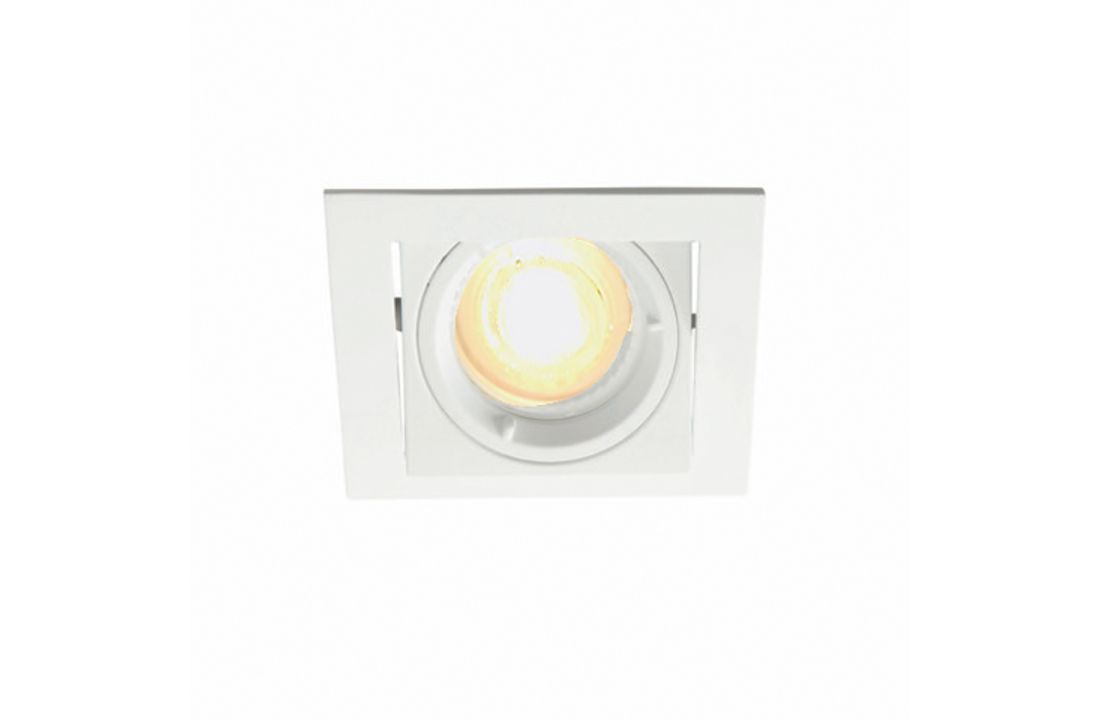 LED spot Adonis - Dimbaar - Kantelbaar - Mat wit - Vierkant