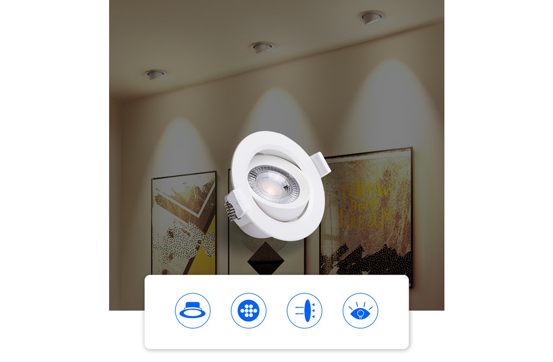 Led Inbouwspot Jens - Wit - Modern Design