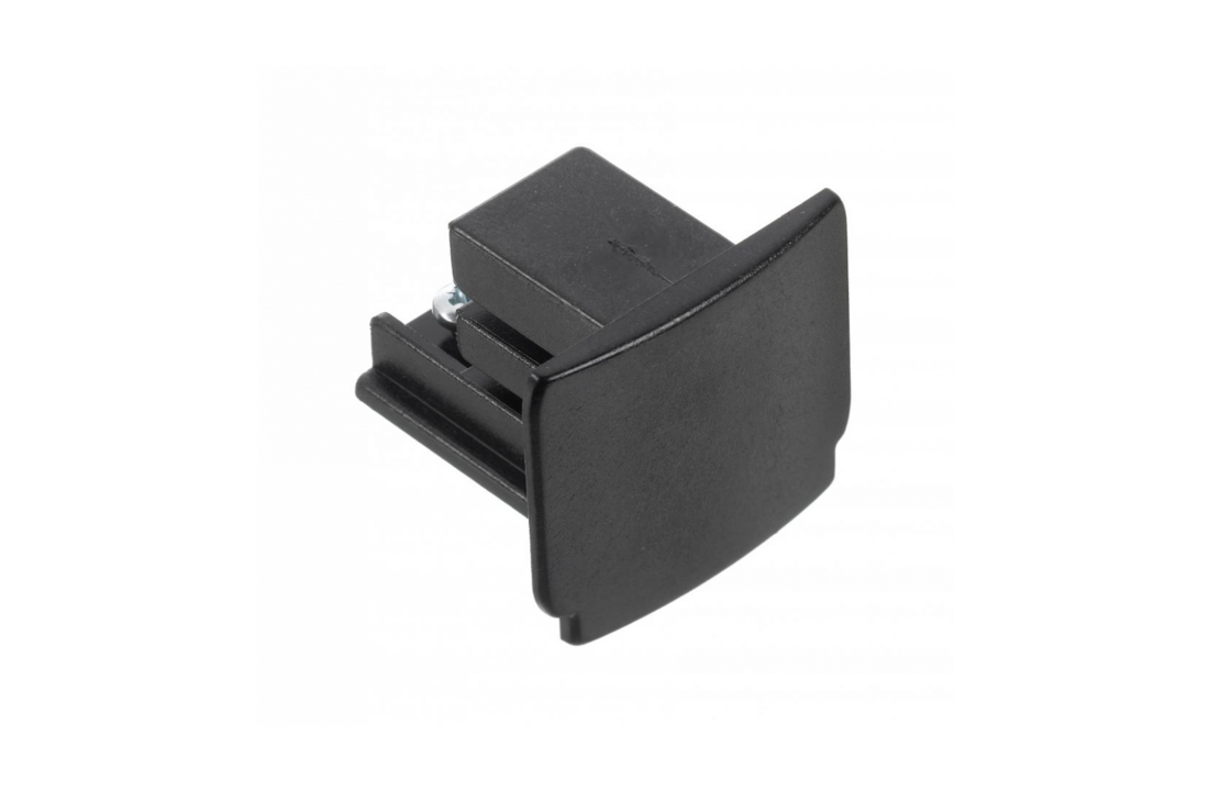Zwarte eind plug 3-Fase Rail