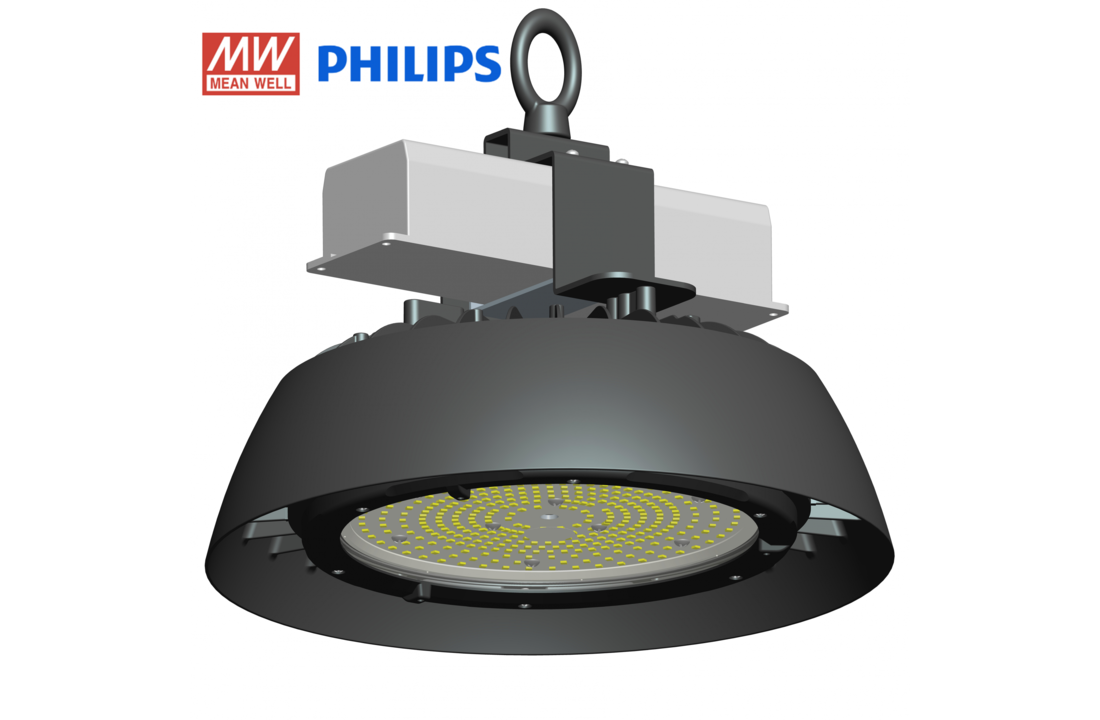 LED HighBay IP65 - 100W - 160 LM/W - Meanwell Driver - Philips Lumileds