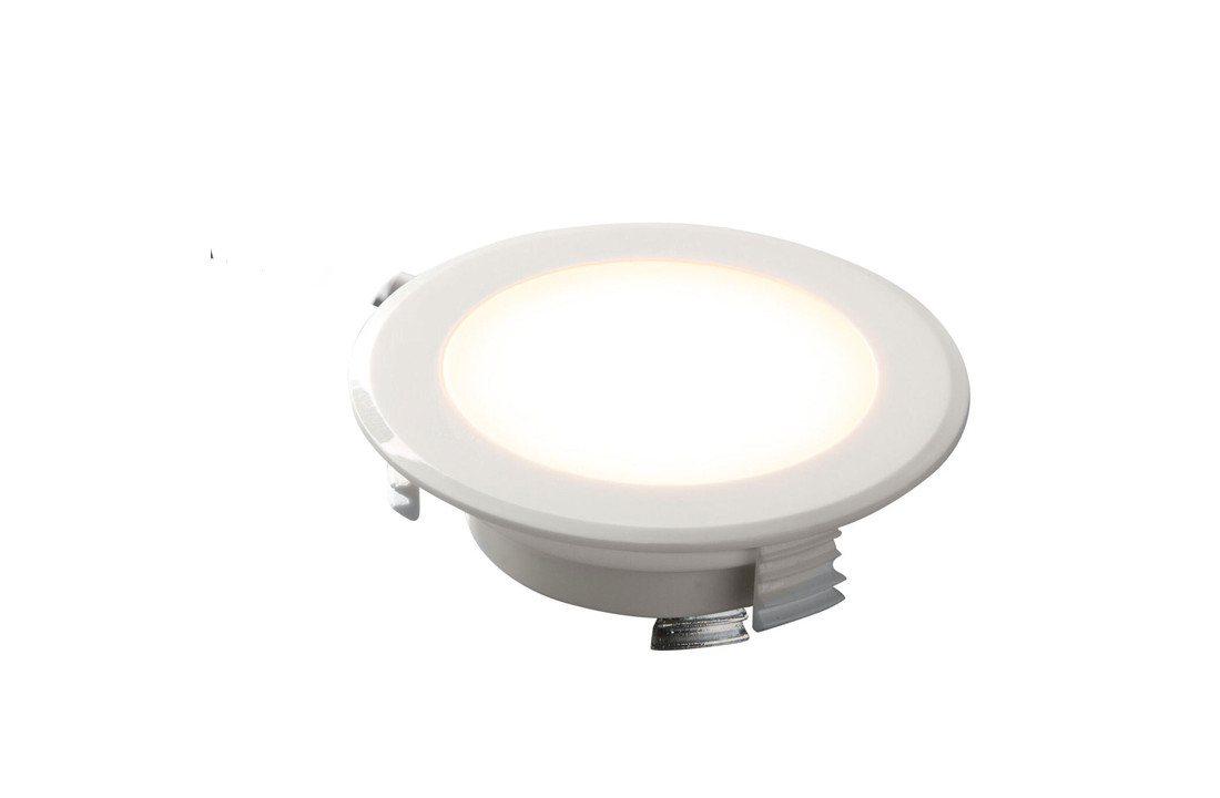 Mini 230V LED Inbouwspot Steve - 2 watt - Wit - 3000K- 16MM Inbouwdiepte