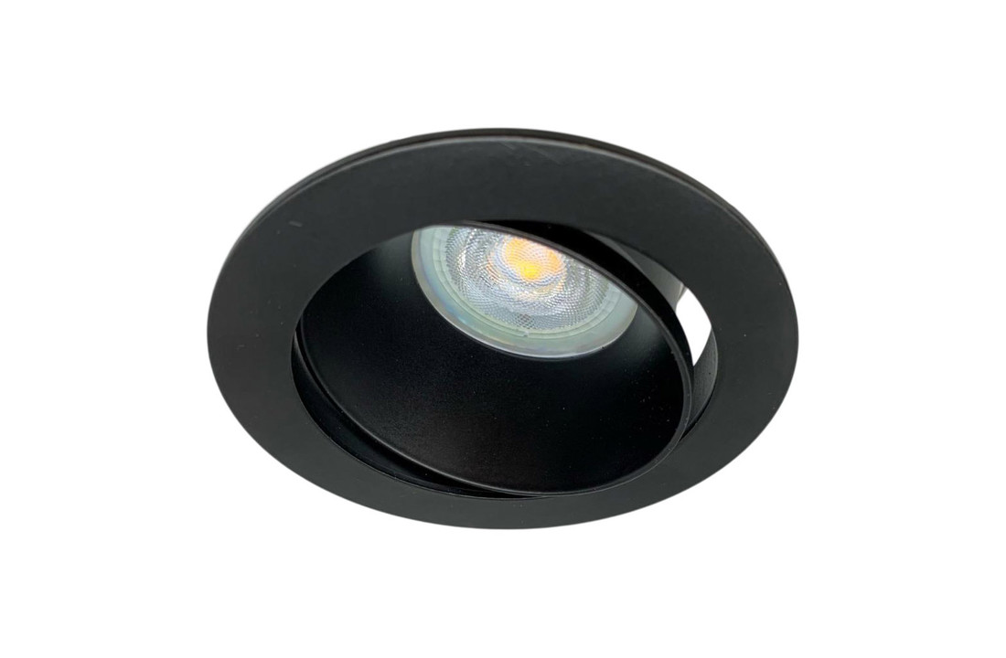 LED Spot Camini - Dimbaar - Philips - Verdiept - Mat Zwart