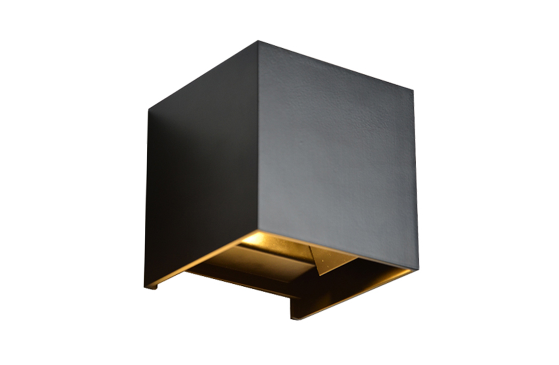 Led Wandlamp Dimbaar - 2 x 3 Watt - IP65 - Mat Zwart