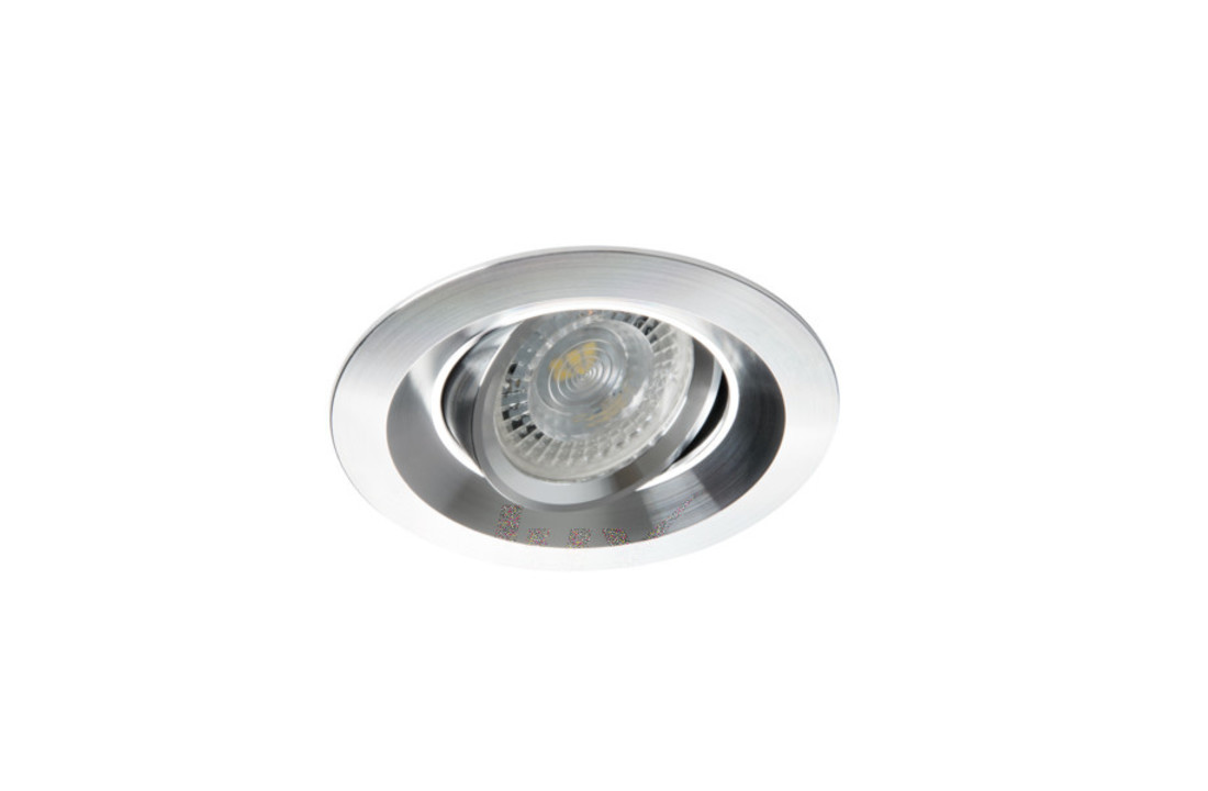 LED Spot Dave - Dimbaar - Kantelbaar - Zilver Aluminium