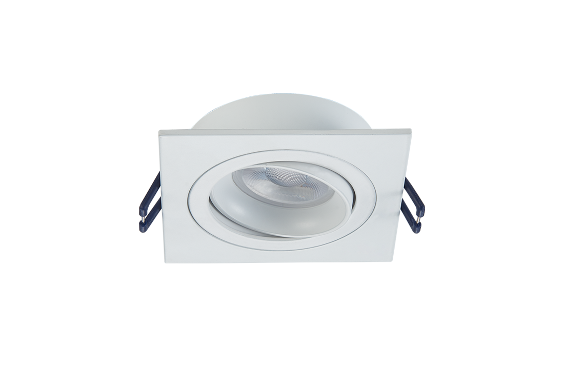 LED Spot - Pasiphae - Vierkant - Dimbaar - Philips - Mat wit