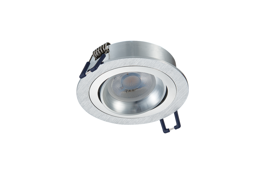 LED Inbouwspot - Baldr - Dimbaar - Luxe Design - Geborsteld Aluminium