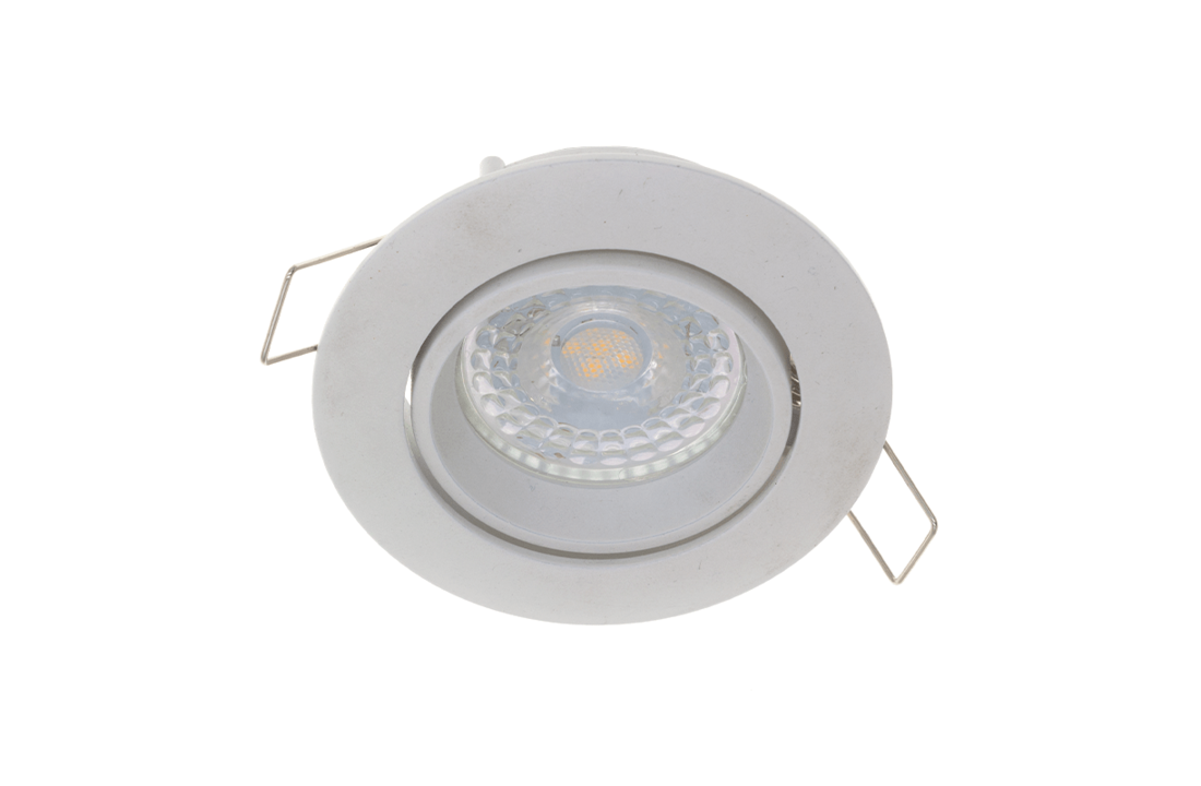 LED Spot Yara - Dimbaar - 38MM Inbouwdiepte - Mat Wit - Kantelbaar