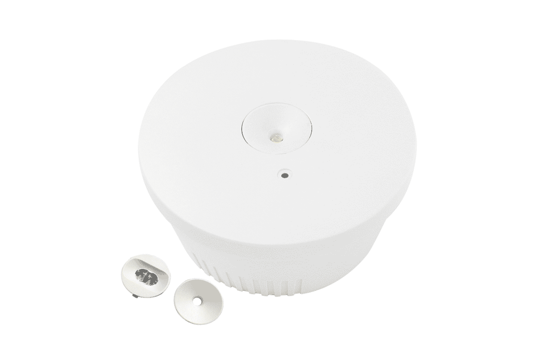 Noodverlichting Led Spot -In en opbouw - 3 watt - Focus + Brede Lens