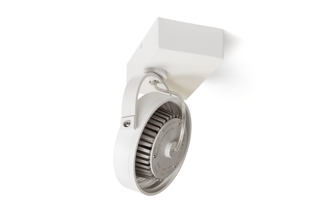 LED Opbouwspot Enkel AR111 | Incl. 1 x een Lichtbron Dim to Warm - Dimbaar