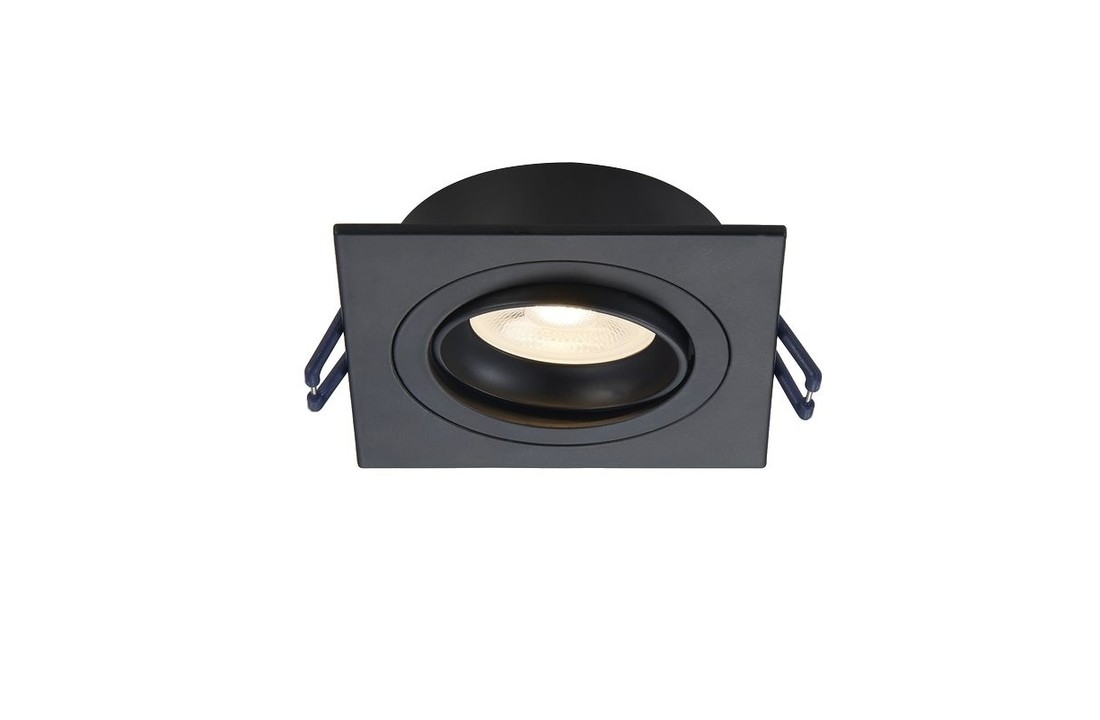 LED Inbouwspot Pasiphae - Vierkant - Dimbaar - Philips - Mat zwart