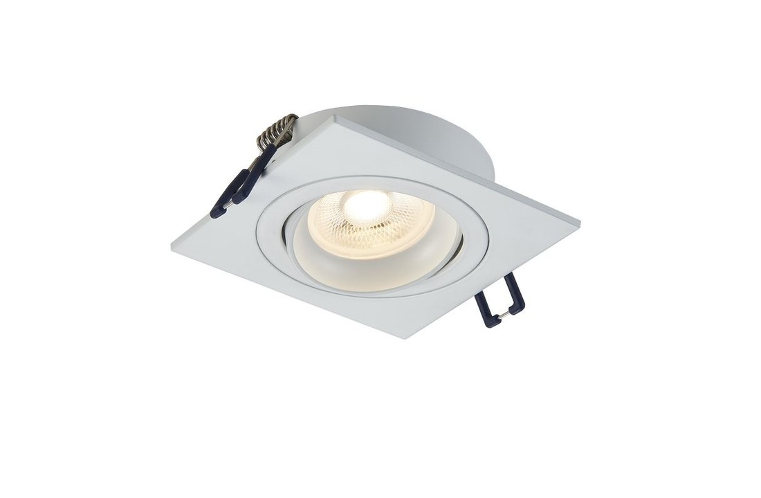 LED Spot - Pasiphae - Vierkant - Dimbaar - Philips - Mat wit