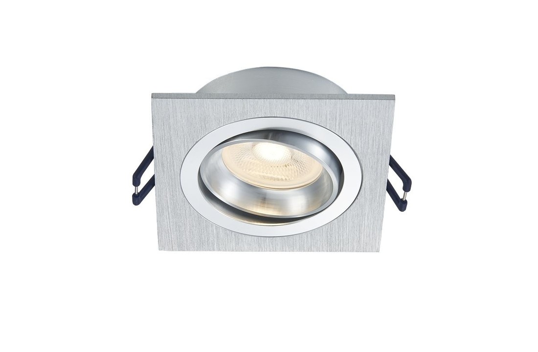 LED Inbouwspot Pasiphae - Vierkant - Philips - Geborsteld Aluminium