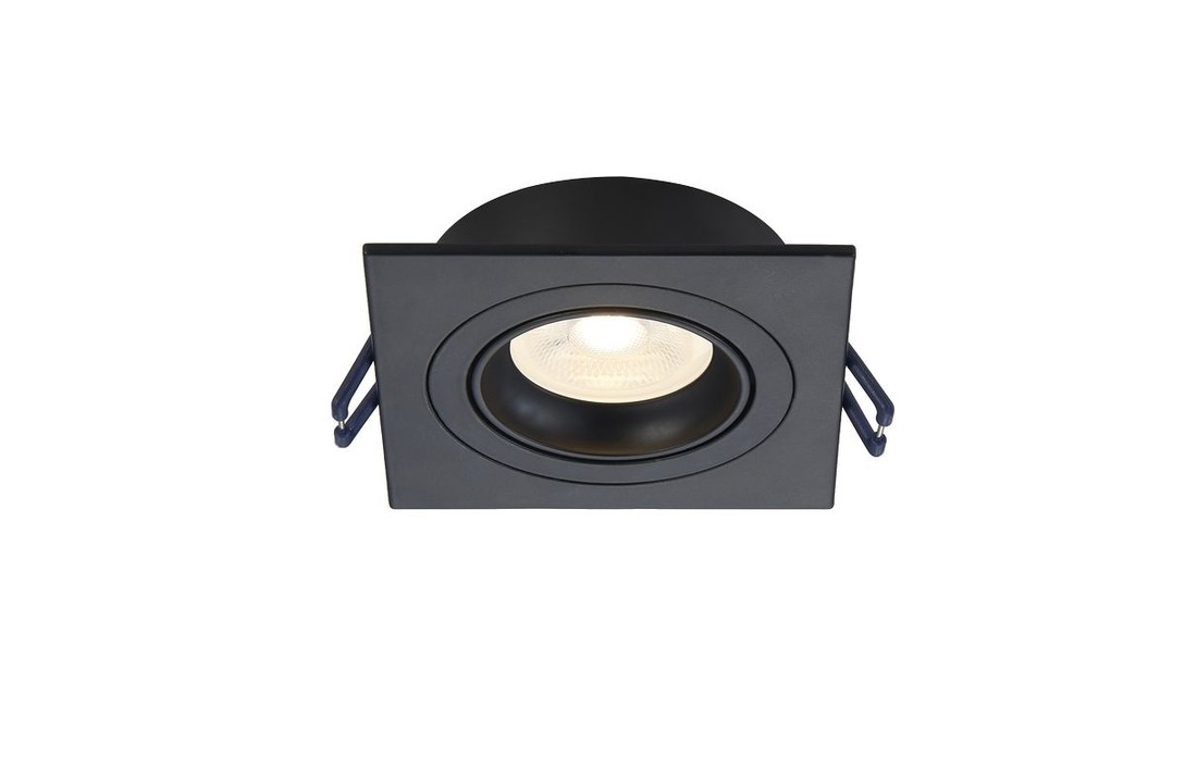LED Spot Pasiphae - Vierkant - Dimbaar - Philips - Mat zwart