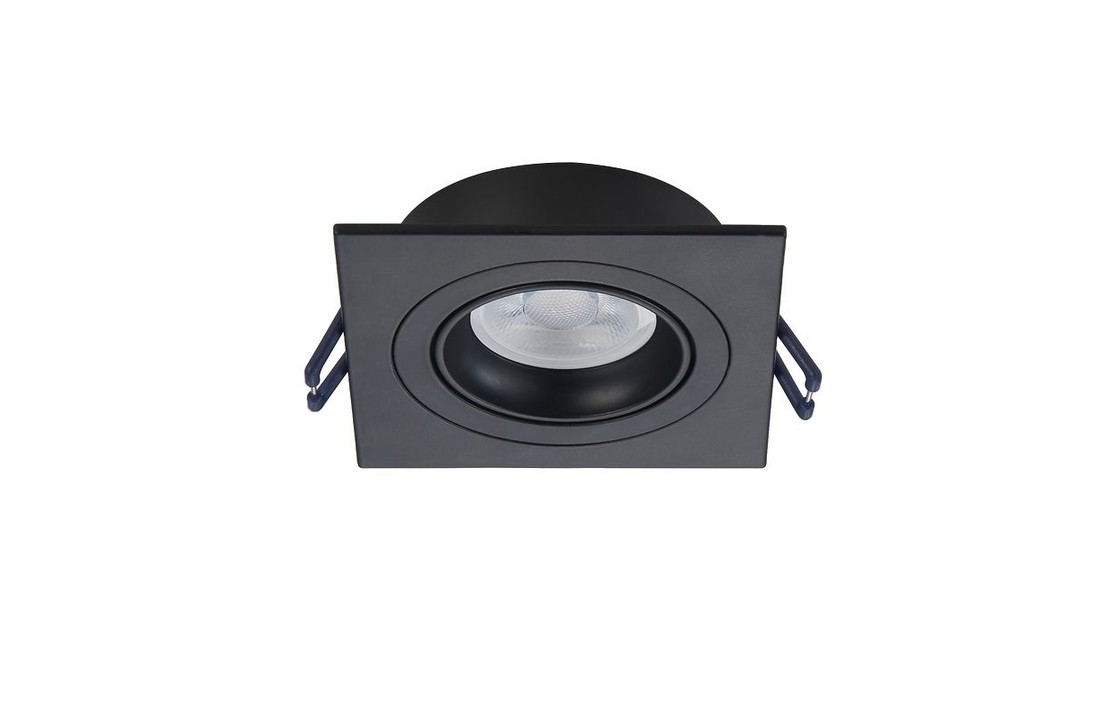 LED Inbouwspot Pasiphae - Vierkant - Dimbaar - Philips - Mat zwart