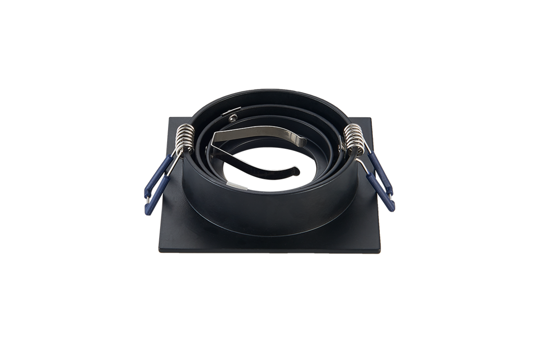 LED Spot GU10 Armatuur Ceres - Vierkant - Luxe Design - Mat zwart