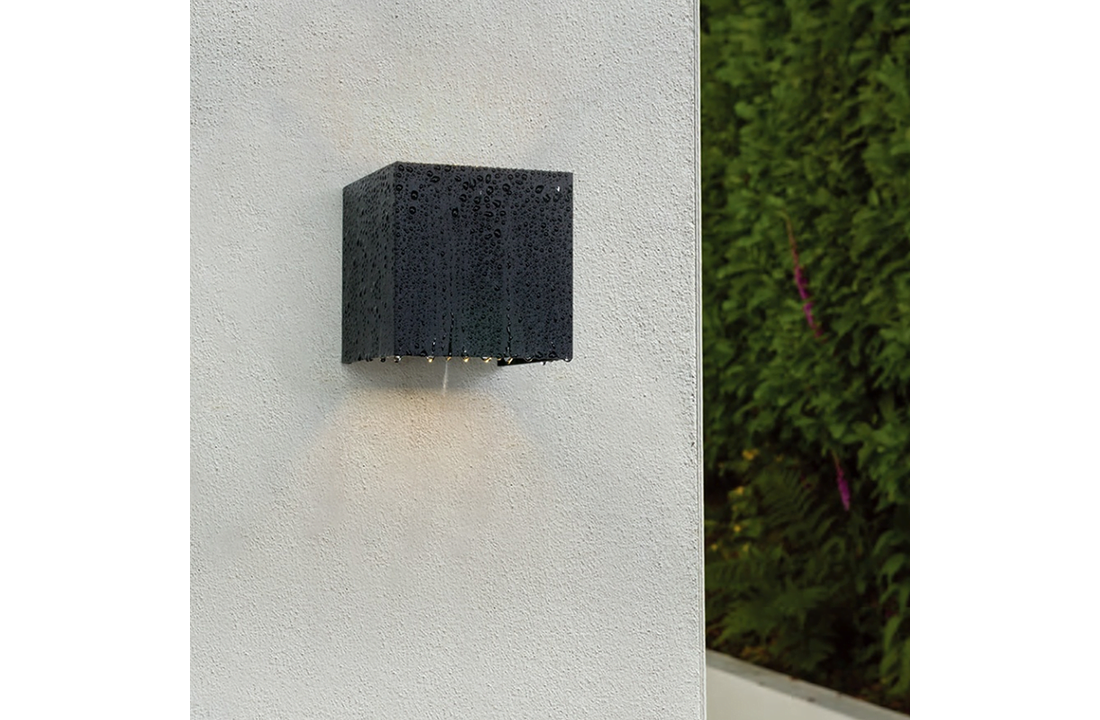 Led Wandlamp - Dim to Warm - 2 x 3 Watt - IP65 - Grijs