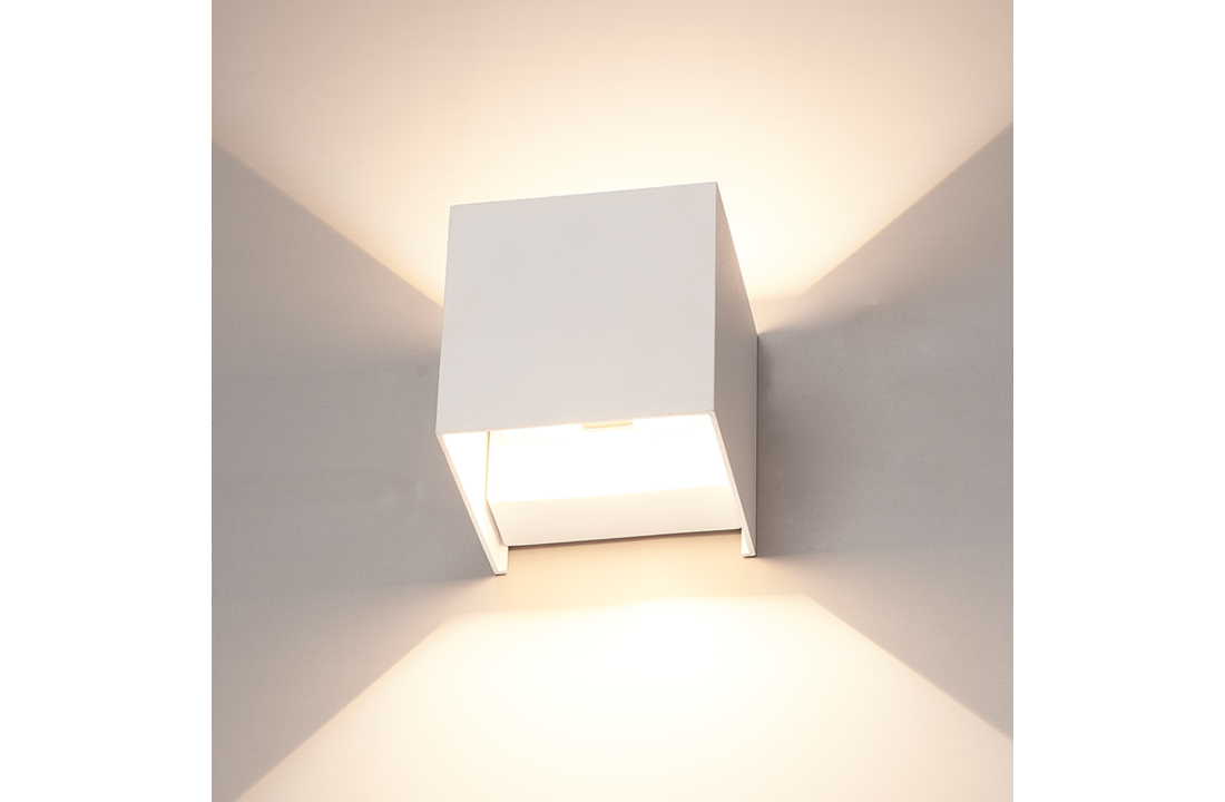 Led Wandlamp - Dim to Warm - 2 x 3 Watt - IP65 - Wit