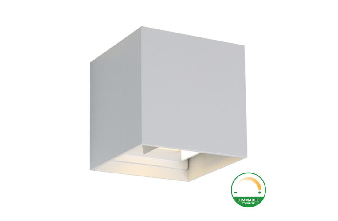 Led Wandlamp - Dim to Warm - 2 x 3 Watt - IP65 - Wit