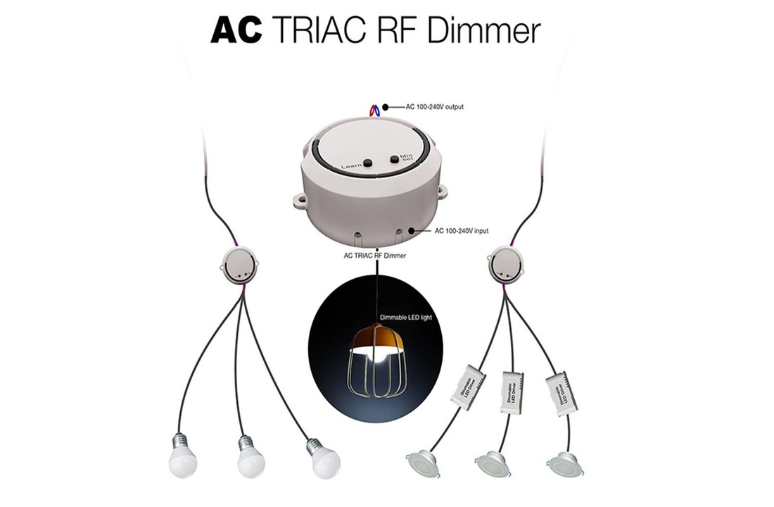 Draadloze LED dimmer set - 100 Watt maximaal