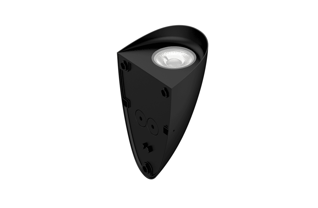 Dimbare LED Wandlamp Daphnis - Zwart - Dimbaar - Tri - Color - IP65
