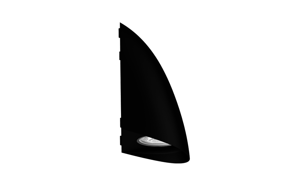 Dimbare LED Wandlamp Daphnis - Zwart - Dimbaar - Tri - Color - IP65