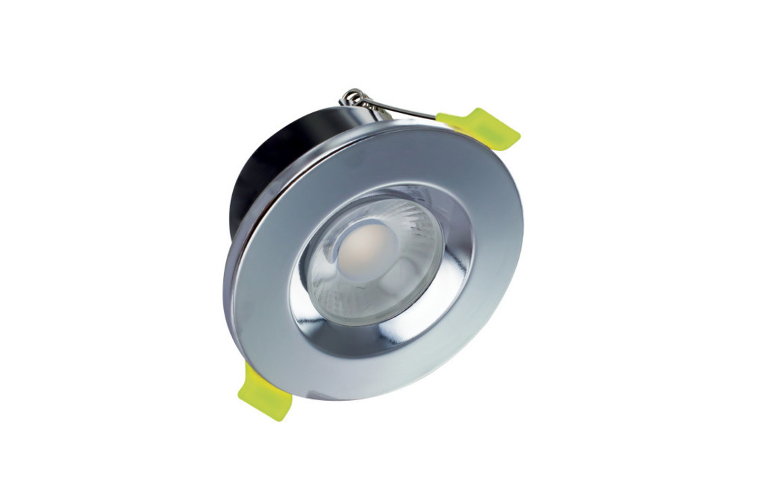 Dimbare IP65 Brandwerende Inbouwspot Bologna - Chroom - 6 Watt